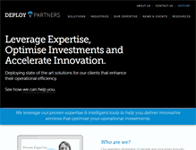 Tablet Screenshot of deploypartners.com